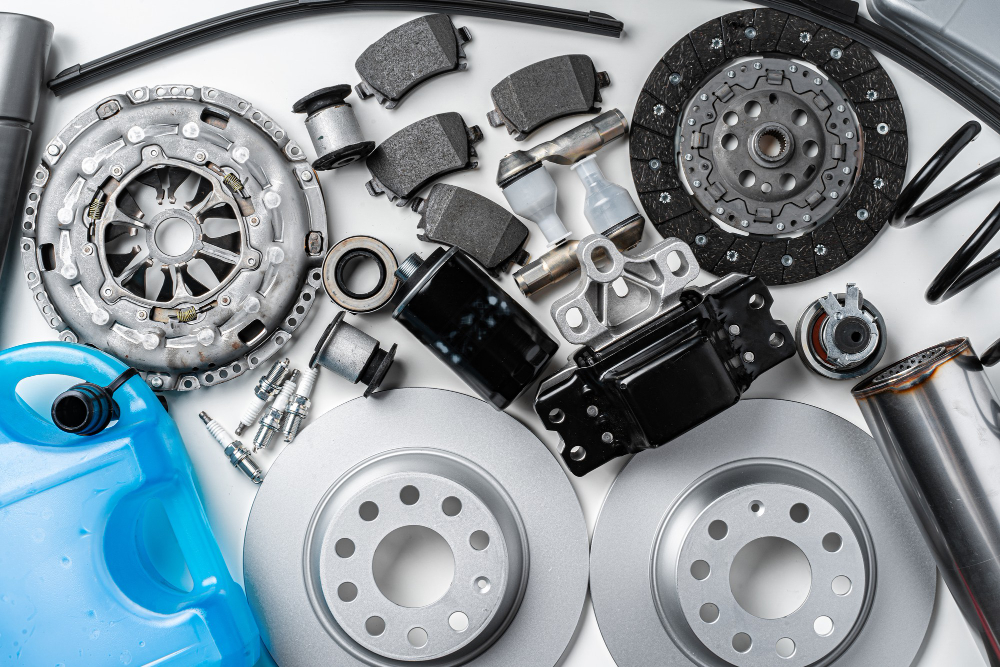 new-auto-spare-parts-white-background